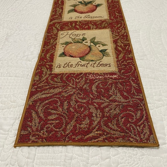 Elegant Burgundy and Gold Wall Hanging - Picture 7 of 14